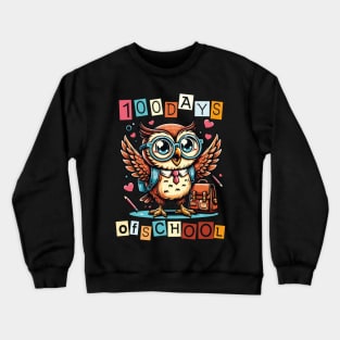 100 days of school Crewneck Sweatshirt